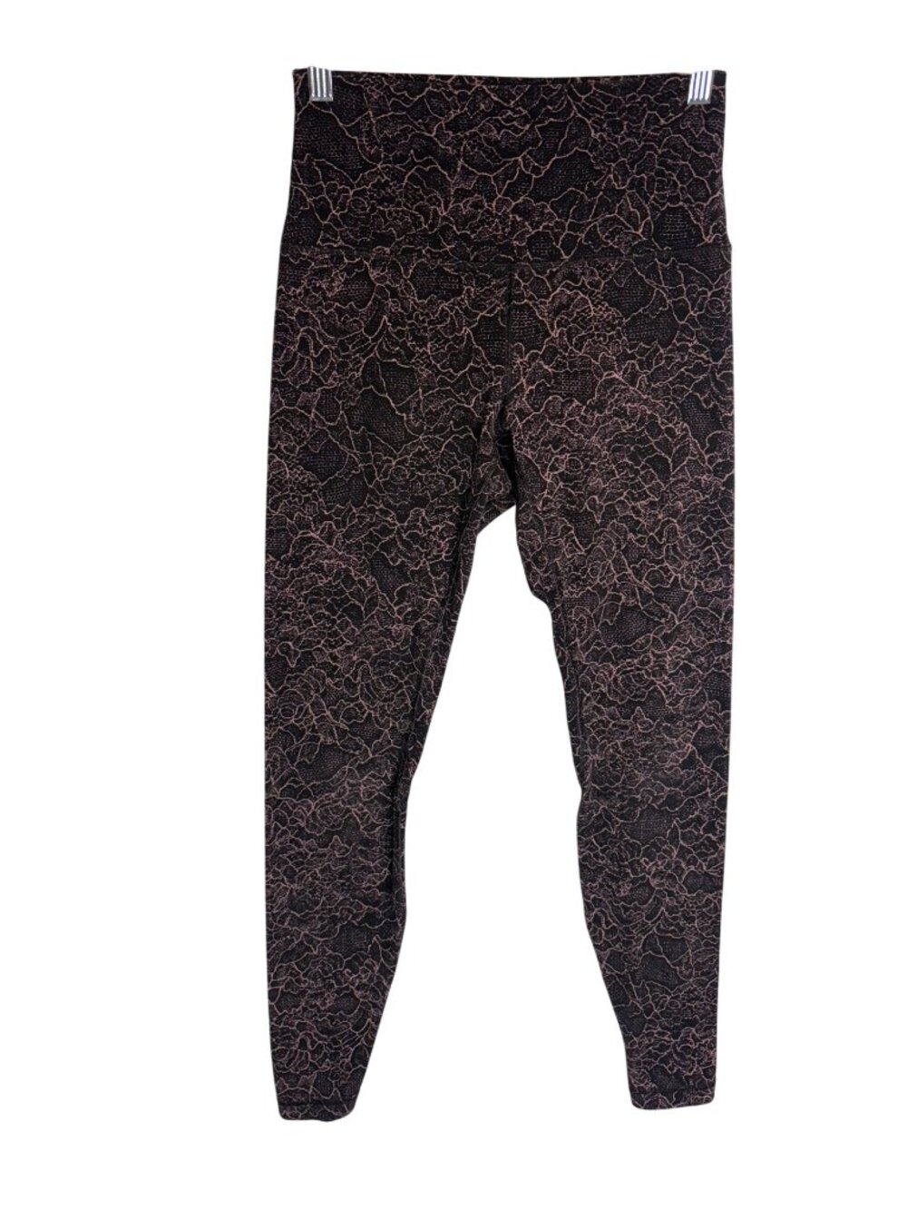 Lululemon Align Pant *Full Length 28" Lacescape Spanish Rose Black-sz 6